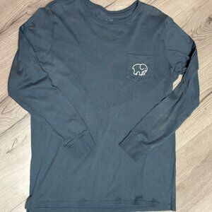 Ivory Ella™ Organic Cotton Long Sleeve Tee - Dark Teal - Women's Large